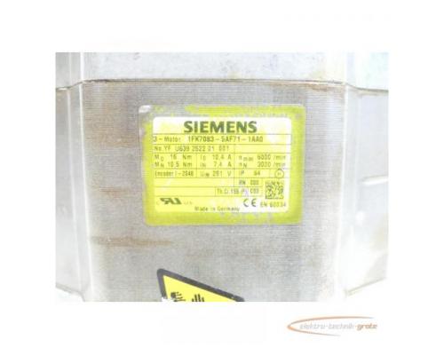 Siemens 1FK7083-5AF71-1AA0 Synchronservomotor SN:YFU639252201001 - Bild 4