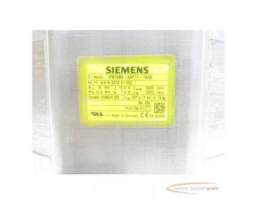 Siemens 1FK7083-5AF71-1AA0 Synchronservomotor SN:YFWN14557801002 - Bild 4