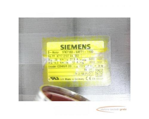 Siemens 1FK7103-5AF71-1AA0 Synchronservomotor SN:YFX717210704002 - Bild 4