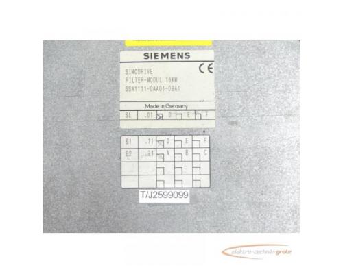 Siemens 6SN1111-0AA01-0BA1 Filtermodul Version: D SN:T/J2599099 - Bild 3