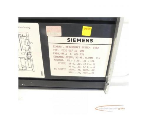 Siemens 6EV2031-4DC Stromversorgung Einbau-Netzgerät Fabr.Nr. A 626 576 - Bild 5