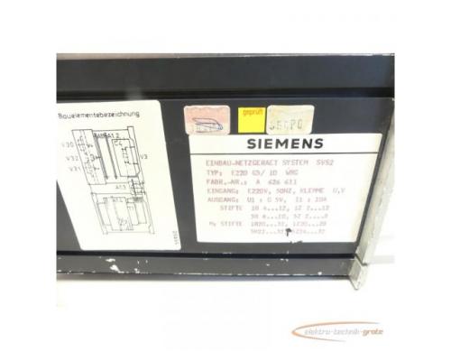 Siemens 6EV2031-4EC Stromversorgung Einbau-Netzgerät Fabr.Nr. A 626 611 - Bild 5
