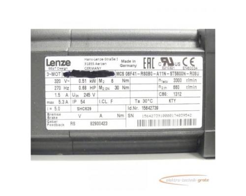 Lenze MCS 06F41-RS0B0 - A11N-ST5800N-R0SU Servomotor - ungebraucht! - - Bild 4