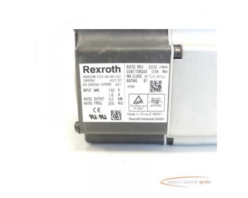Rexroth MSM030B-0300-NN-M0-CG1 Servomotor SN:295554-G0999 - ungebraucht! - - Bild 6