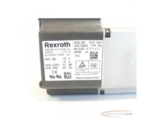 Rexroth MSM030B-0300-NN-M0-CG1 Servomotor SN:295554-G0992 - ungebraucht! - - Bild 6