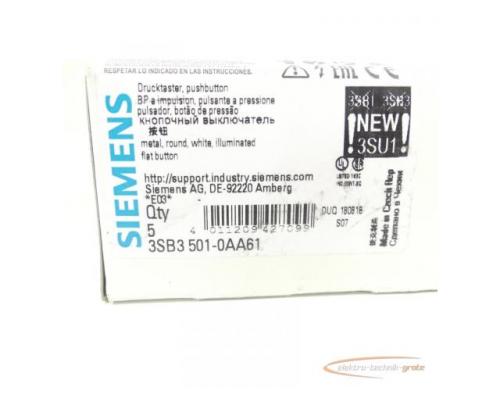 Siemens 3SB3501-0AA61 Drucktaster weiß VPE 5 Stück - ungebraucht! - - Bild 2