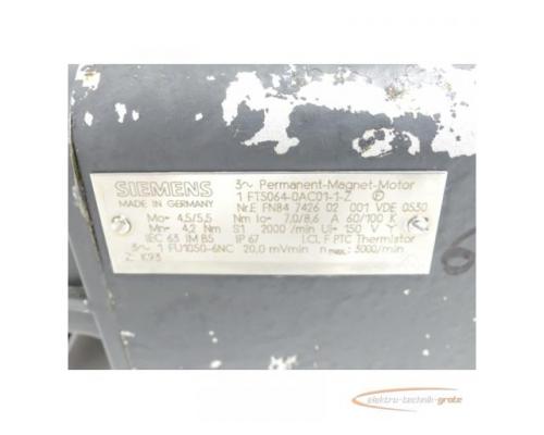 Siemens 1FT5064-0AC01-1 - Z Permanent-Magnet-Motor SN:EFN84742602001 - Bild 4