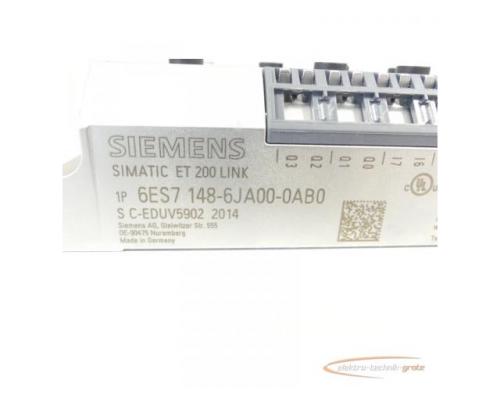 Siemens Simatic 6ES7148-6JA00-0AB0 ET 200 LINK SN C-EDUV5902 - Bild 2