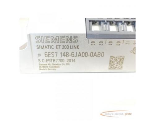 Siemens Simatic 6ES7148-6JA00-0AB0 ET 200 LINK SN C-E9TB7700 - Bild 2