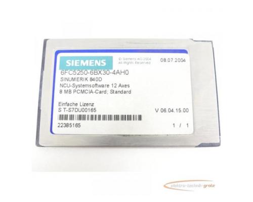 Siemens 6FC5250-6BX30-4AH0 SINUMERIK 840D NCU-Systemsoftware SN T-S7DU00165 - Bild 2