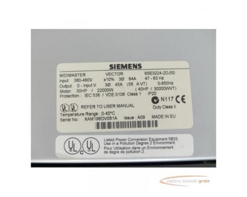Siemens 6SE3224-2DJ50 MIDIMASTER VECTOR Version: A09 SN:XAM196DV081A - Bild 5