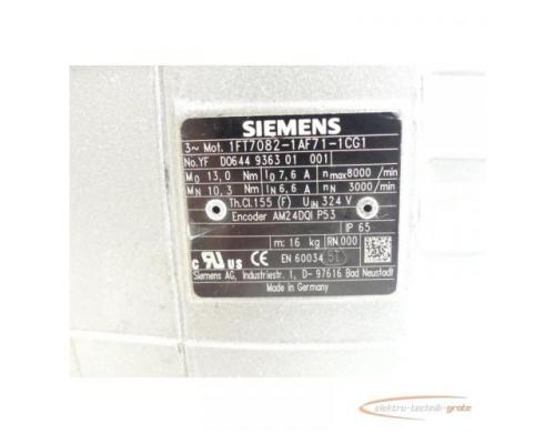 Siemens 1FT7082-1AF71-1CG1 Synchronmotor SN:YFD0644936301001 - Bild 4