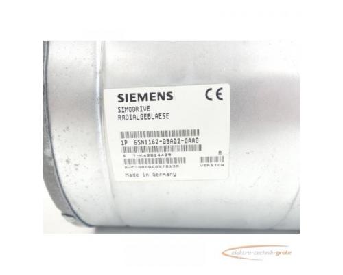 Siemens 6SN1162-0BA02-0AA0 Radialgebläse Version: A SN:T-K42024429 - Bild 6