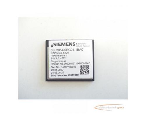 Siemens 6SL3054-0EG01-1BA0 CompactFlash Card mit Firmware SN:T-M1PA05045 - Bild 1