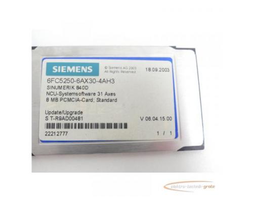 Siemens 6FC5250-6AX30-4AH3 Sinumerik 840D NCU SN T-R9AD00481 - Bild 2