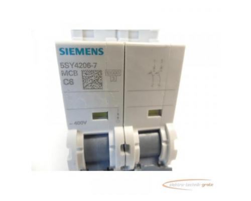 Siemens 5SY4206-7 MCB C6 Unterbrechungsschalter - Bild 3
