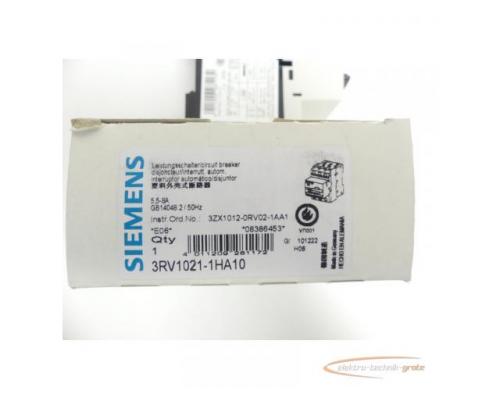 Siemens 3RV1021-1HA10 Leistungsschalter - ungebraucht! - - Bild 3