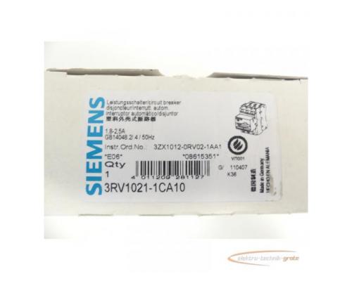 Siemens 3RV1021-1CA10 Leistungsschalter - ungebraucht! - - Bild 5