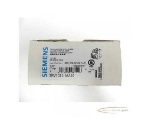 Siemens 3RV1021-1AA10 Leistungsschalter - ungebraucht! - - Bild 4