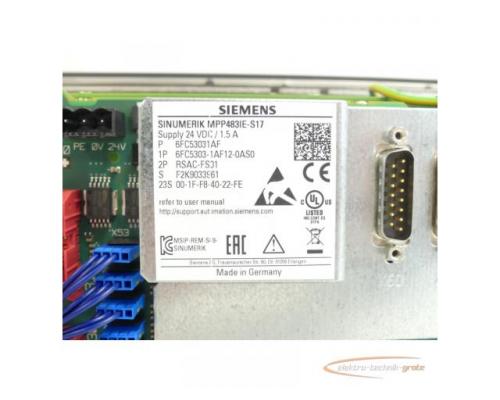 Siemens 6FC5303-1AF12-0AS0 Push Button Panel SN:F2K9033961 - ungebraucht! - - Bild 5