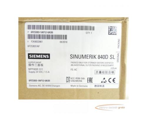 Siemens 6FC5303-1AF12-0AS0 Push Button Panel SN:F2K9033961 - ungebraucht! - - Bild 6