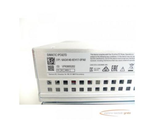 Siemens 6AG4140-6EH17-0PA0 Microbox PC IPC427D SN:VPK9955202 - ungebraucht! - - Bild 7