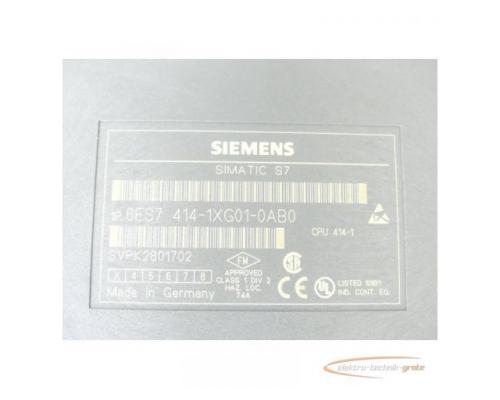 Siemens 6ES7414-1XG01-0AB0 CPU 414-1 Zentralbaugruppe SN:VPK2801702 - Bild 6