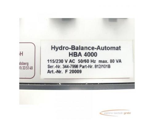 Dittel HBA 4000 Hydro-Balance-Automat SN: 344-7998 Part-Nr.: 812/101B - Bild 8