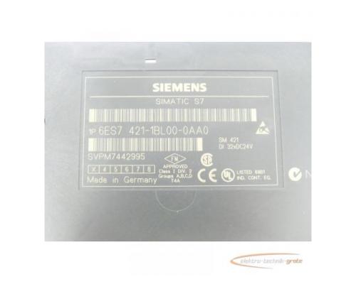 Siemens 6ES7421-1BL00-0AA0 SM 421 Digitaleingabe E-Stand: 3 SN:VPM7442995 - Bild 4