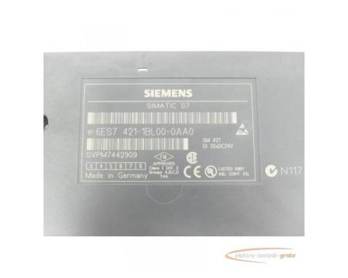 Siemens 6ES7421-1BL00-0AA0 SM 421 Digitaleingabe E-Stand: 3 SN:VPM7442909 - Bild 4