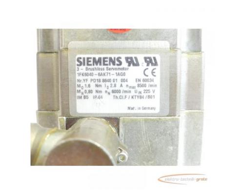 Siemens 1FK6040-6AK71-1AG0 Synchronservomotor SN:YFPD18864001004 - Bild 4