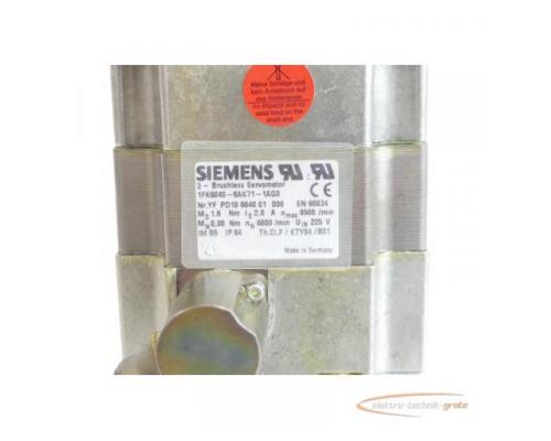 Siemens 1FK6040-6AK71-1AG0 Synchronservomotor SN:YFPD18864001006 - Bild 4