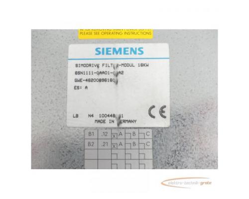 Siemens 6SN1111-0AA01-0BA2 Filtermodul Version: A SN:1471192/01 - Bild 3