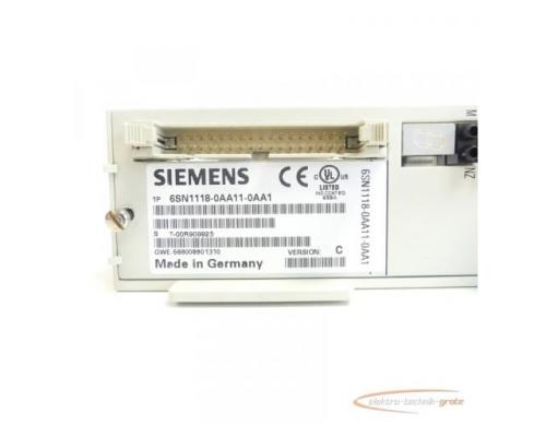 Siemens 6SN1118-0AA11-0AA1 Regelungseinschub Version: C SN:T-00R909925 - Bild 5