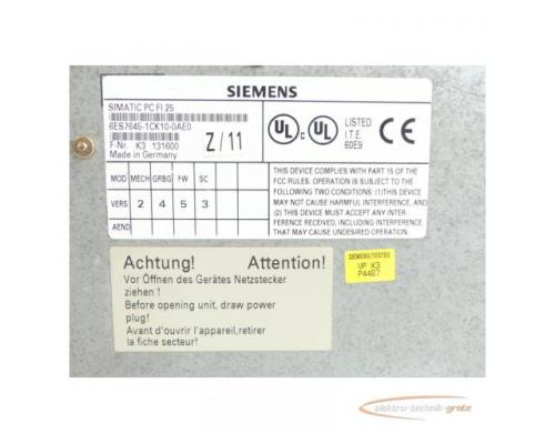Siemens 6ES7645-1CK10-0AE0 SIMATIC PC FI 25 Industrie PC SN:K3131600 - Bild 6