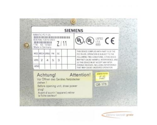 Siemens 6ES7645-1CK10-0AE0 SIMATIC PC FI 25 Industrie PC SN:K3131601 - Bild 6