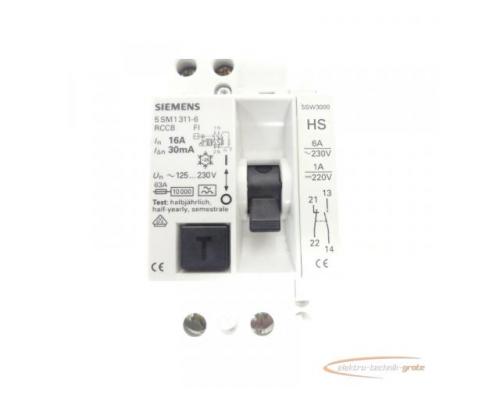 Siemens 5SM11311-6 FI-Schutzschalter + SW3000 Hilfsstromschalter - Bild 3