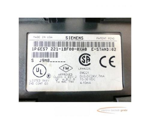 Siemens 6ES7221-1BF00-0XA0 Outputmodul E-Stand 2 EM221 o. Klappe - Bild 5