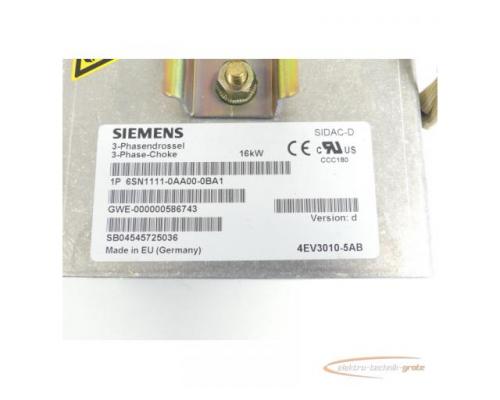 Siemens 6SN1111-0AA00-0BA1 3-Phasendrossel SN:SB04545725036 - Bild 3