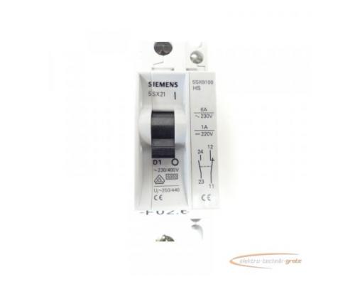 Siemens 5SX21 D1 Leistungsschalter + 5SX9100HS Hilfsschalter - Bild 3