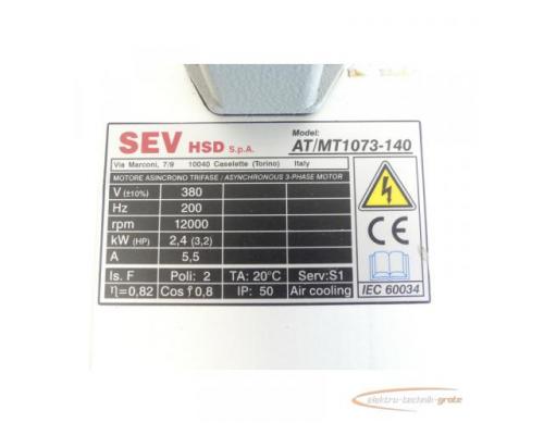 SEV AT / MT1073-140 Fräsmotor mit Spannzangenaufnahme SN:04020450 - Bild 6