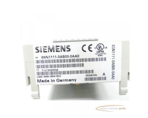Siemens 6SN1111-0AB00-0AA0 Überspannungsbegrenzer Version A SN T-U12025032 - Bild 4