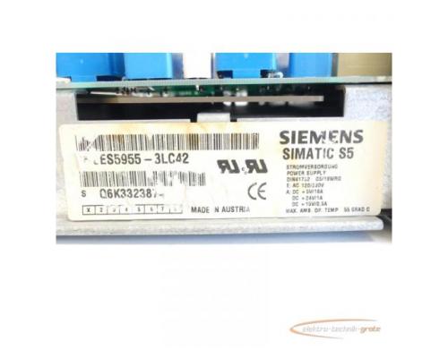 Siemens 6ES5955-3LC42 Stromversorgung E-Stand: 1 SN:Q6K332387 - Bild 5