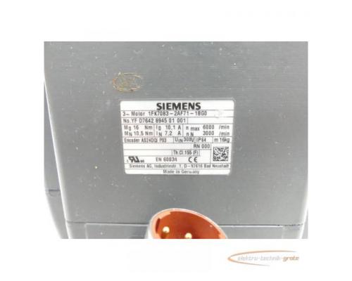 Siemens 1FK7083-2AF71-1BG0 Synchronmotor SN:YFD7642894501001 - Bild 5