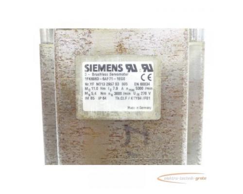 Siemens 1FK6063-6AF71-1EG0 Synchronservomotor SN:YFN013295703005 - Bild 5