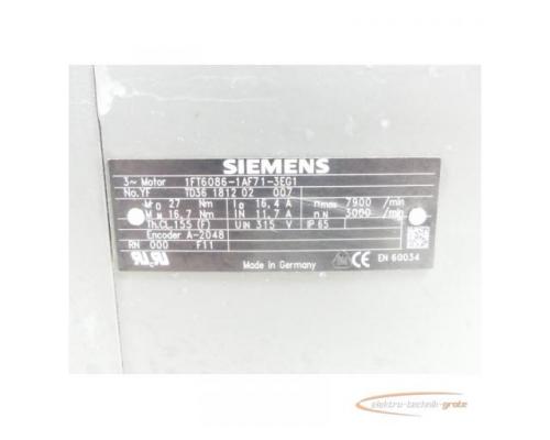Siemens 1FT6086-1AF71-3EG1 Synchronservomotor SN:YFTD36181202007 - Bild 6