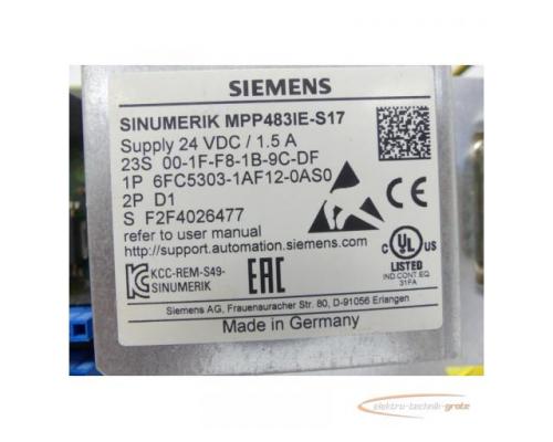 Siemens 6FC5303-1AF12-0AS0 Push Button Panel SN F2F4026477 - Bild 6