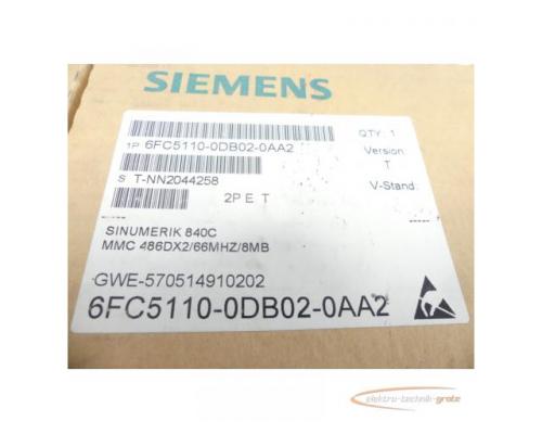 Siemens 6FC5110-0DB02-0AA2 MMC-CPU Vers. T , SN:T-NN2044258 - ungebraucht! - - Bild 9